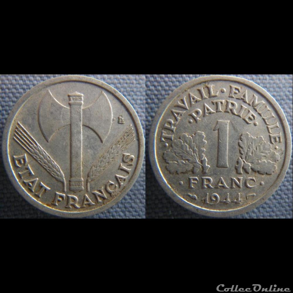 1 Franc 1944 monnaie france moderne 1 franc 1944
