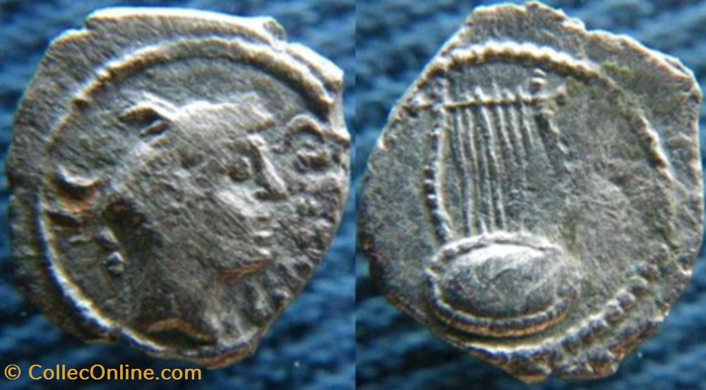 République -45 Sesterce monnaies antiquite av jc a ap romaines republicaines imperiales republique 45 sesterce