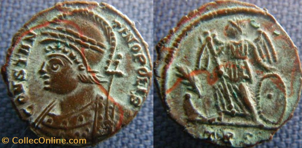 Constantinople Ae3 monnaies antiques romaines republicaines imperiales constantinople ae3