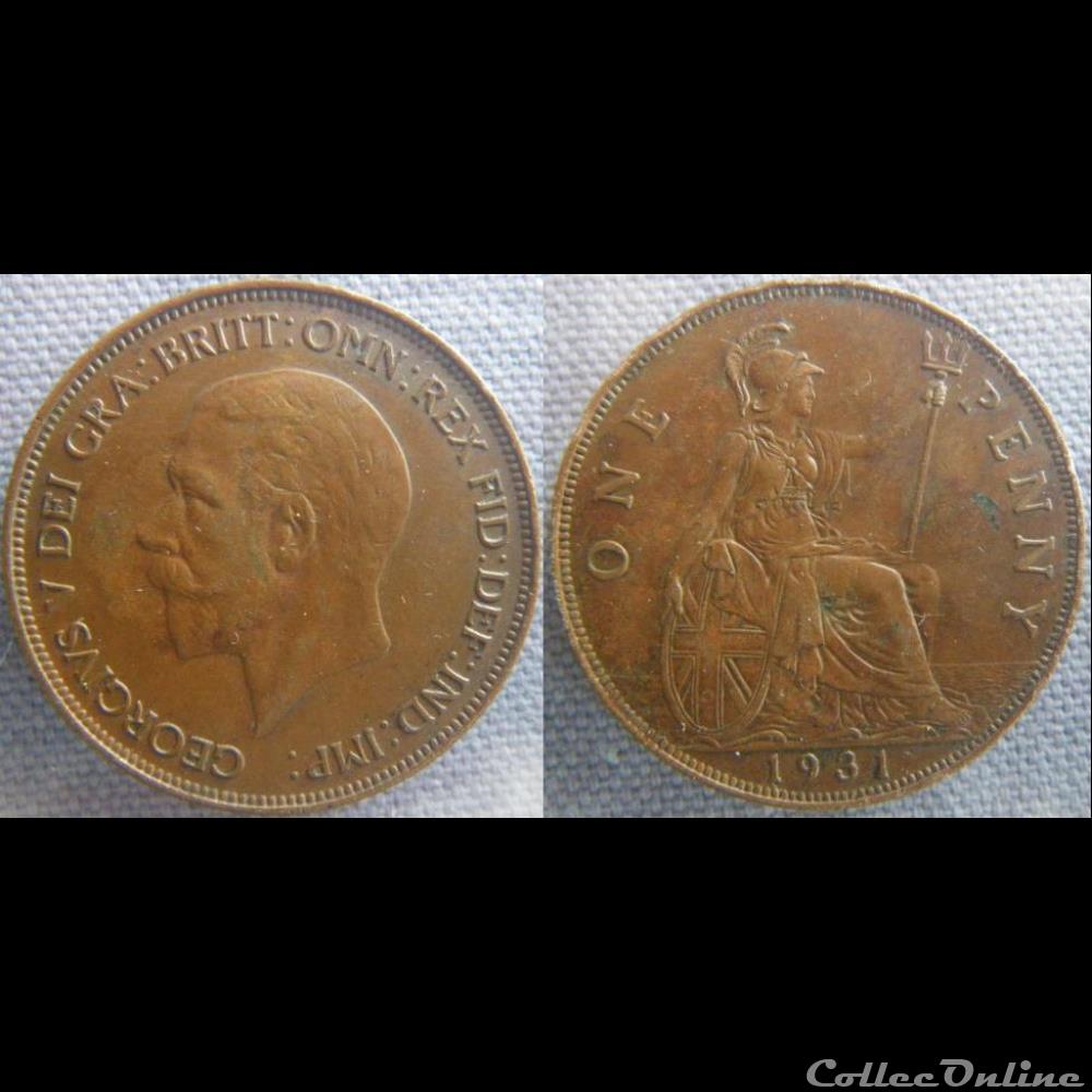 1 Penny 1931 monnaie monde royaume uni 1 penny 1931