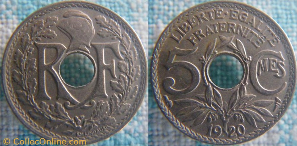 5 Centimes 1920 monnaie france a moderne 5 centimes 1920