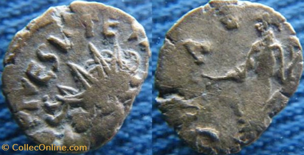 Tétricus II antoninien imitation monnaies antiquite av jc ap romaines republicaines imperiales tetricus ii antoninien imitation