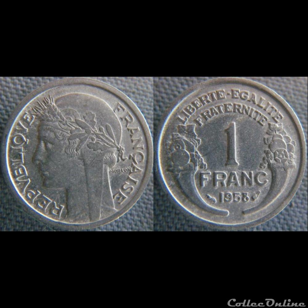 1 Franc 1958 monnaie france moderne 1 franc 1958