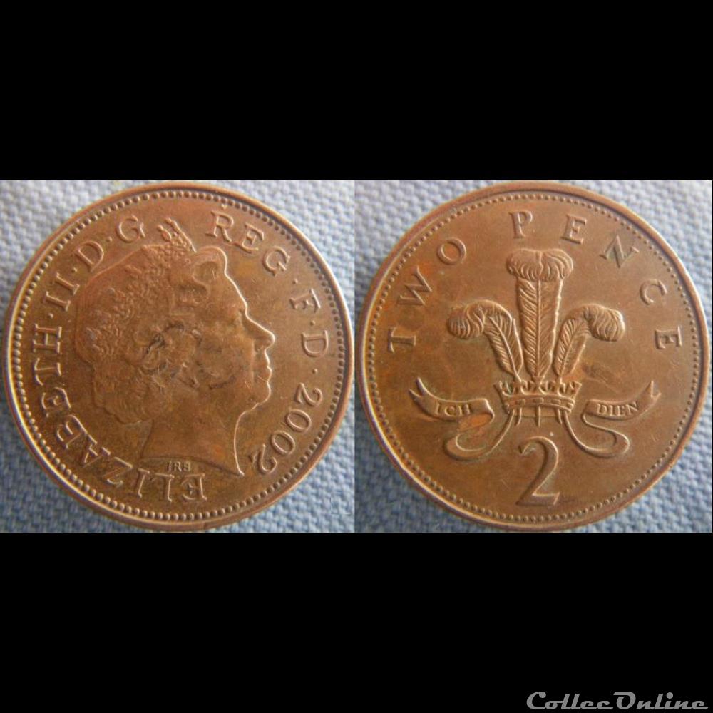 2 Pence 2002 monnaie monde royaume uni 2 pence 2002