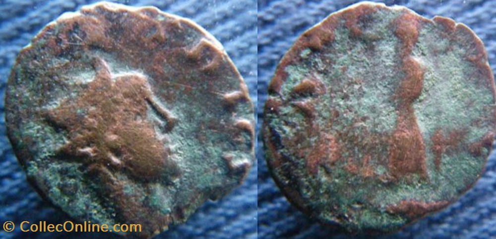 monnaies antiquite av jc ap romaines republicaines imperiales tetricus i antoninien imitation