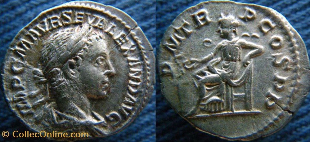 Alexandre Sévère denier monnaies antiquite av jc ap romaines republicaines imperiales alexandre severe denier