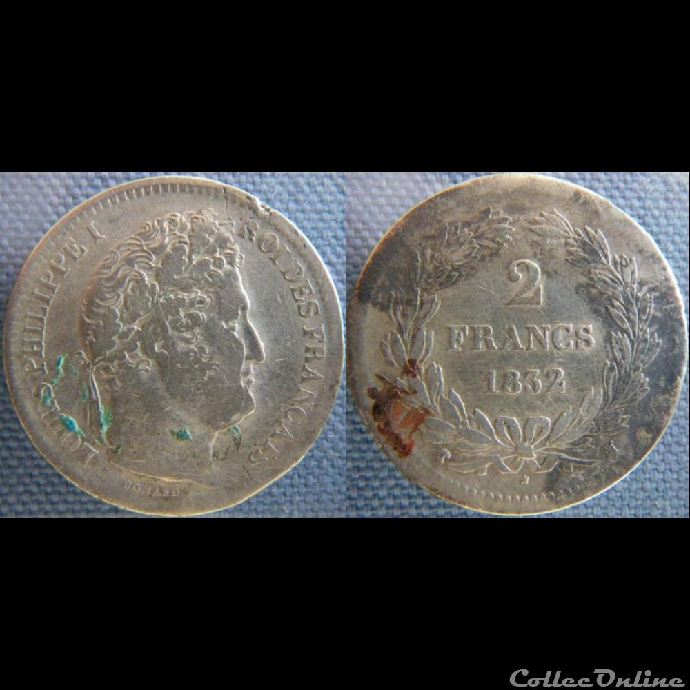2 Francs 1832 MA monnaie france moderne 2 francs 1832 ma