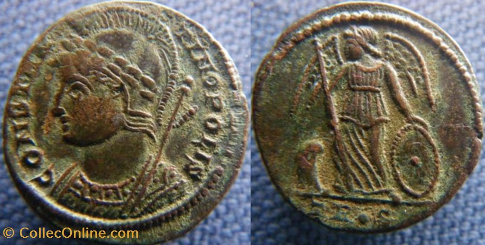 Constantinople Ae3 monnaies antiques romaines republicaines imperiales constantinople ae3