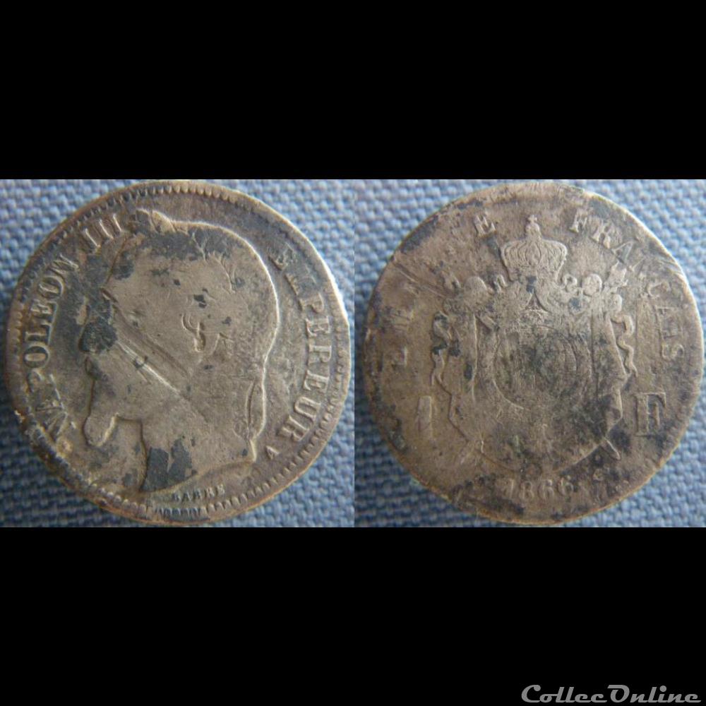 monnaie france moderne 1 franc 1866 a