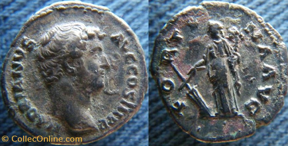 Hadrien denier monnaies antiquite av jc ap romaines republicaines imperiales hadrien denier