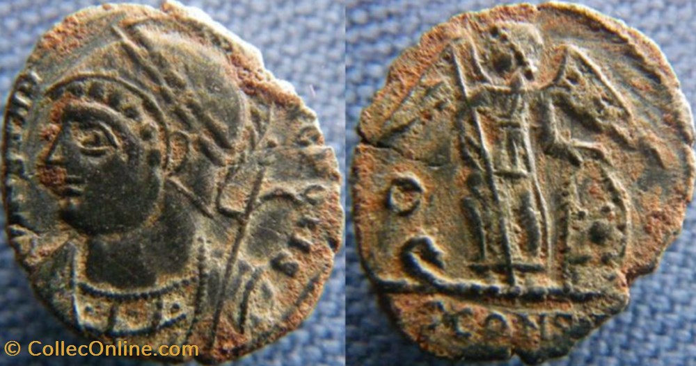 Constantinople Ae3/4 monnaies antiques romaines republicaines imperiales constantinople ae3 4