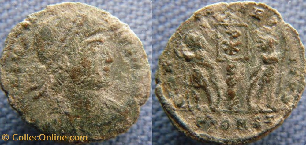 monnaies antiquite av jc ap romaines republicaines imperiales constantin ii ae3 4