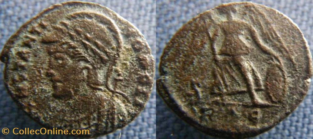 Constantinople Ae3/4 monnaies antiques romaines republicaines imperiales constantinople ae3 4