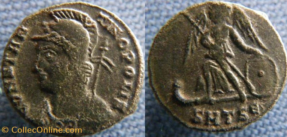 monnaies antiques romaines republicaines imperiales constantinople ae3 4