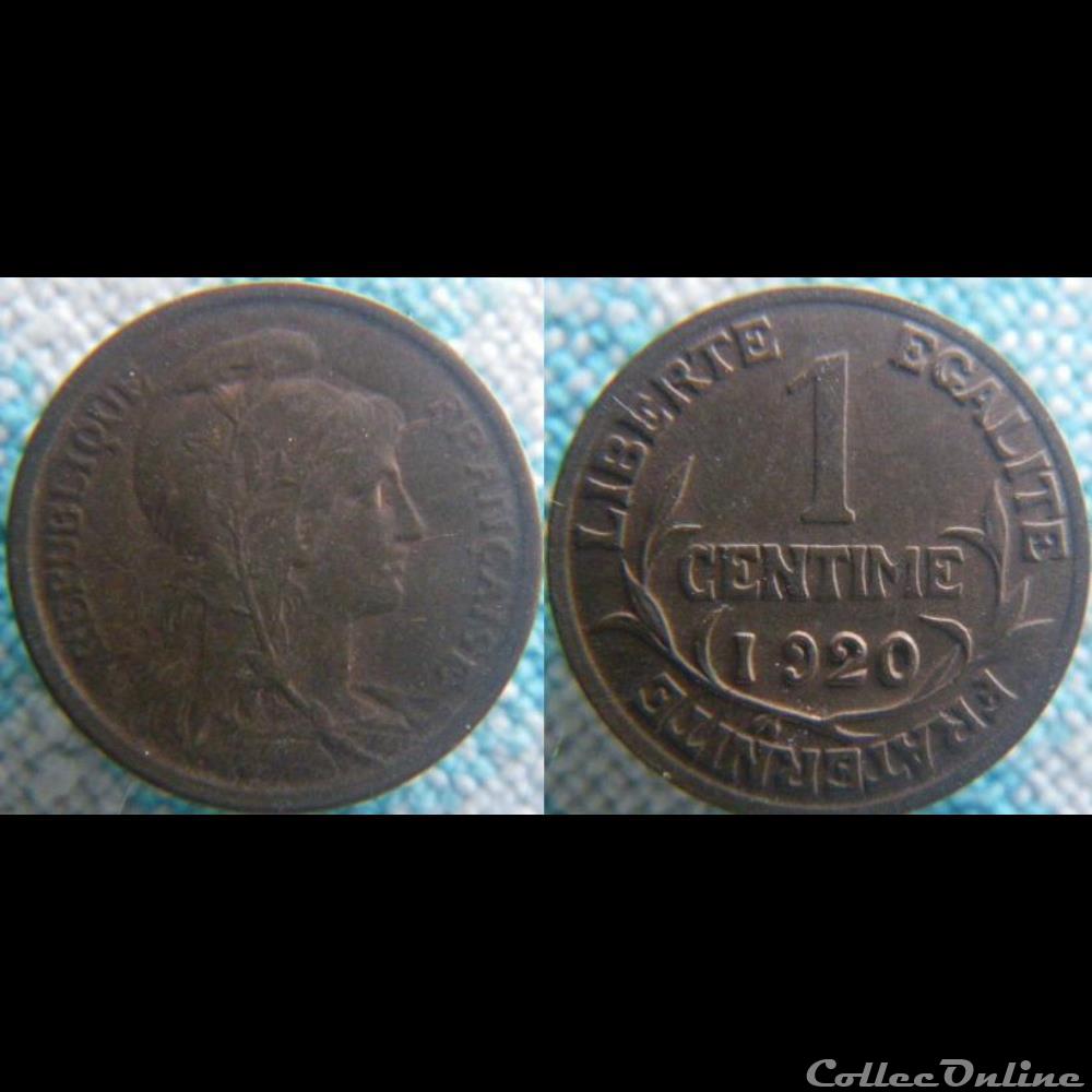 1 Centime 1920 monnaie france a moderne 1 centime 1920