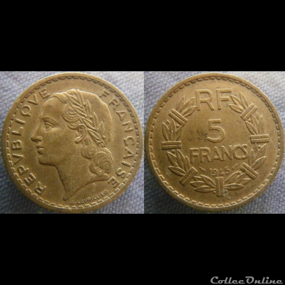 monnaie france moderne 5 francs 1945