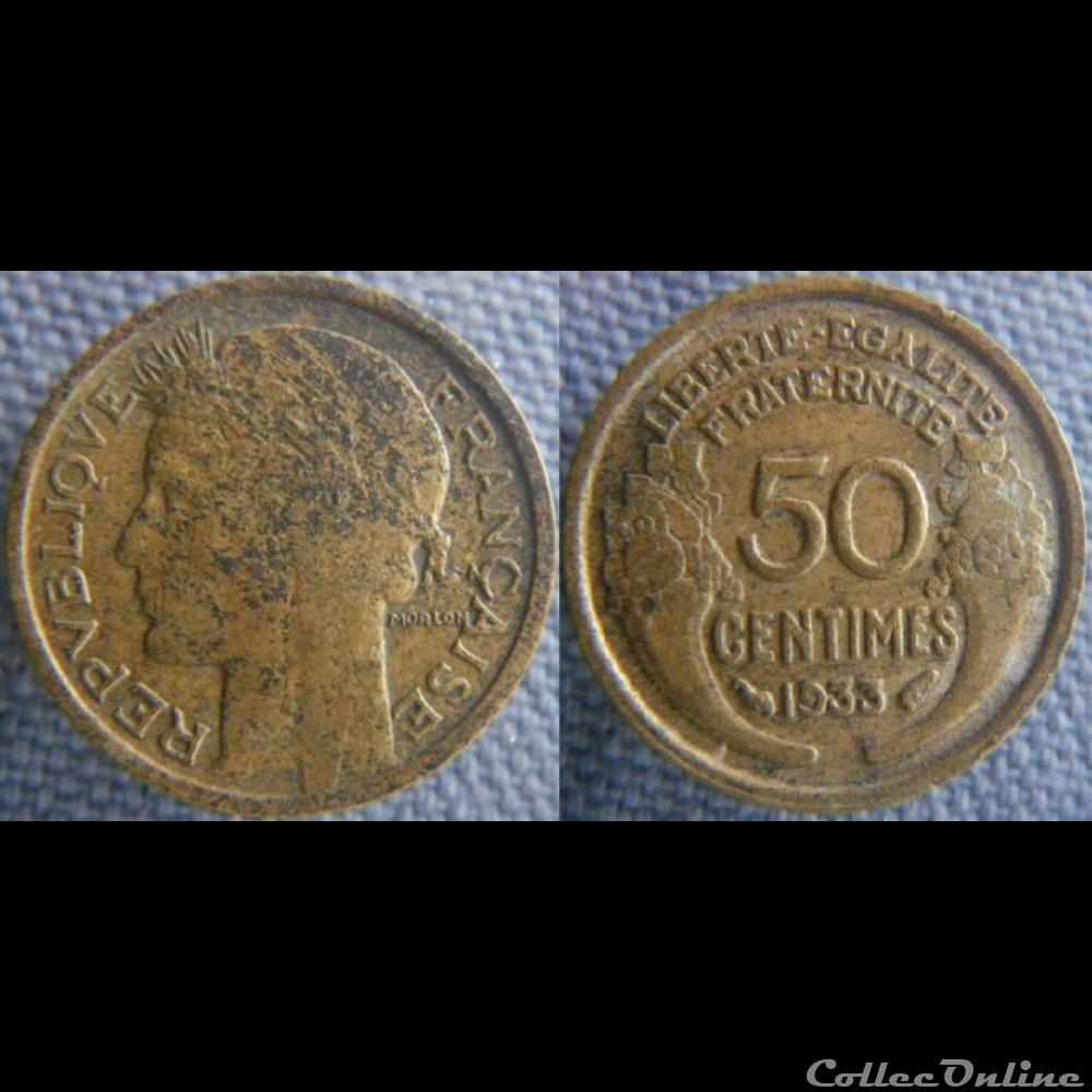 50 centimes 1933 monnaie france moderne 50 centimes 1933