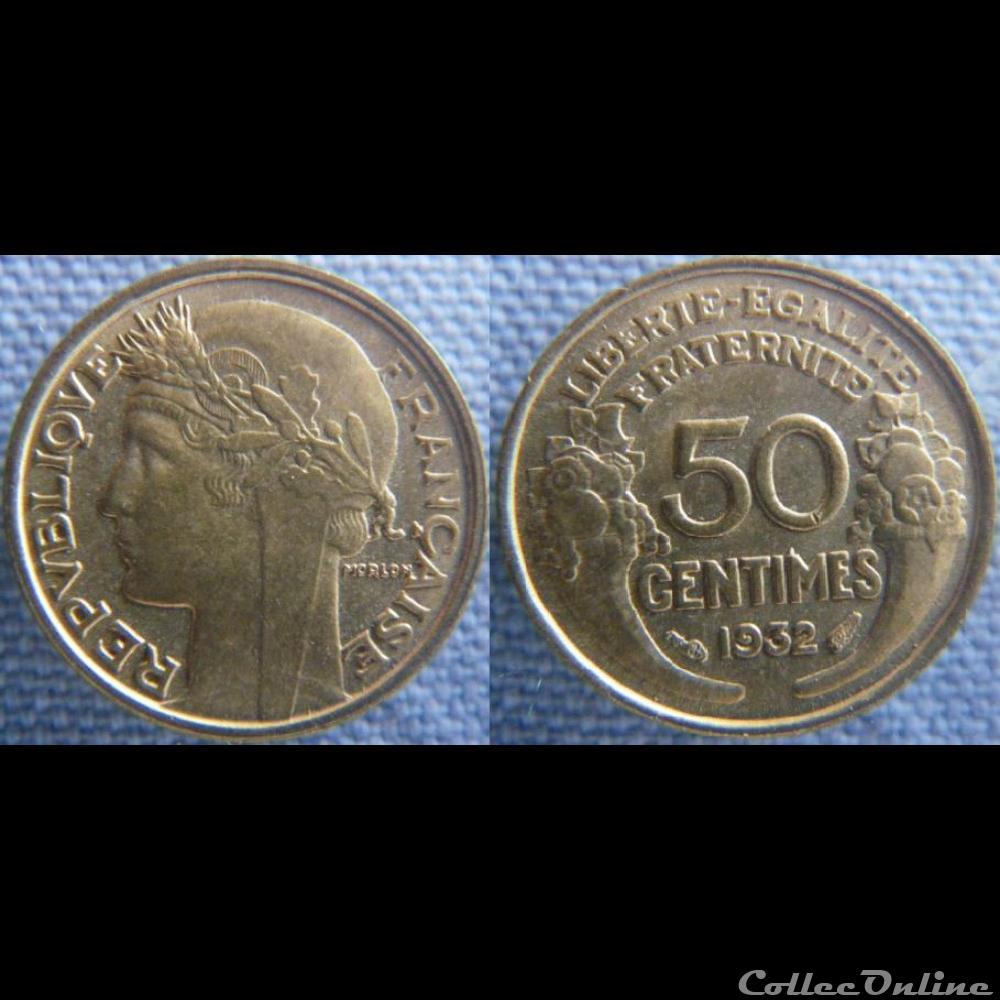 50 centimes 1932 monnaie france moderne 50 centimes 1932