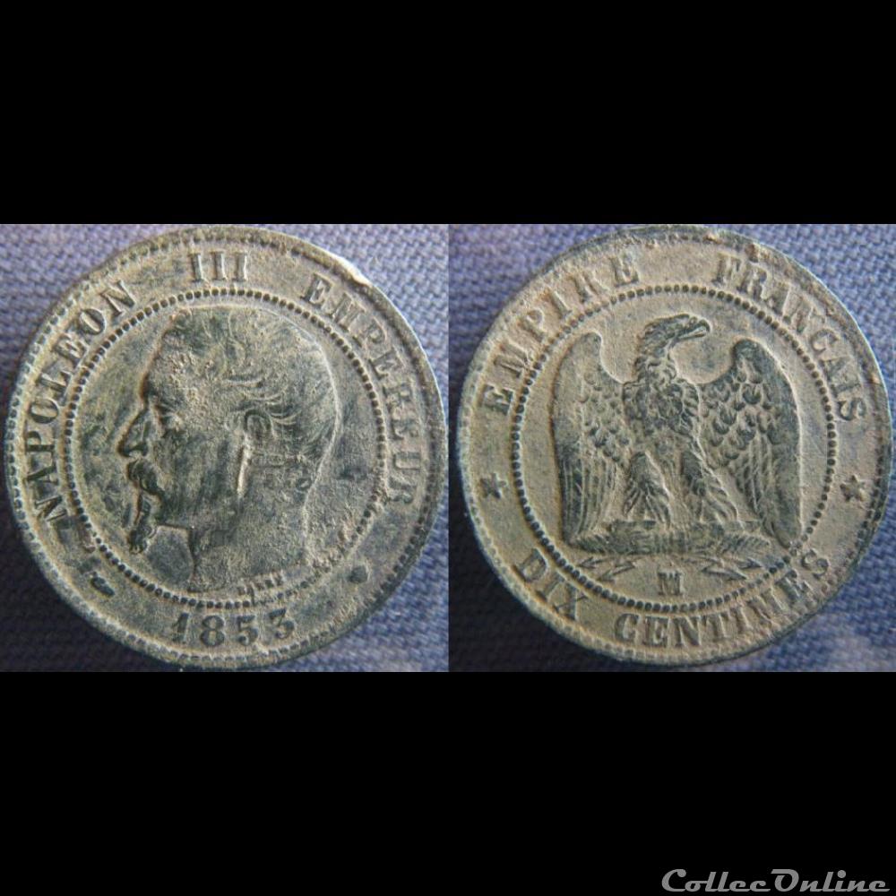 10 Centimes 1853 MA monnaie france moderne 10 centimes 1853 ma