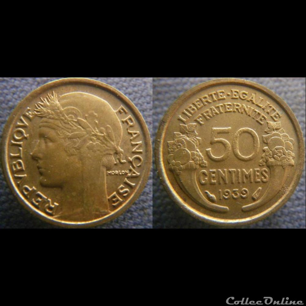 50 centimes 1939 monnaie france moderne 50 centimes 1939