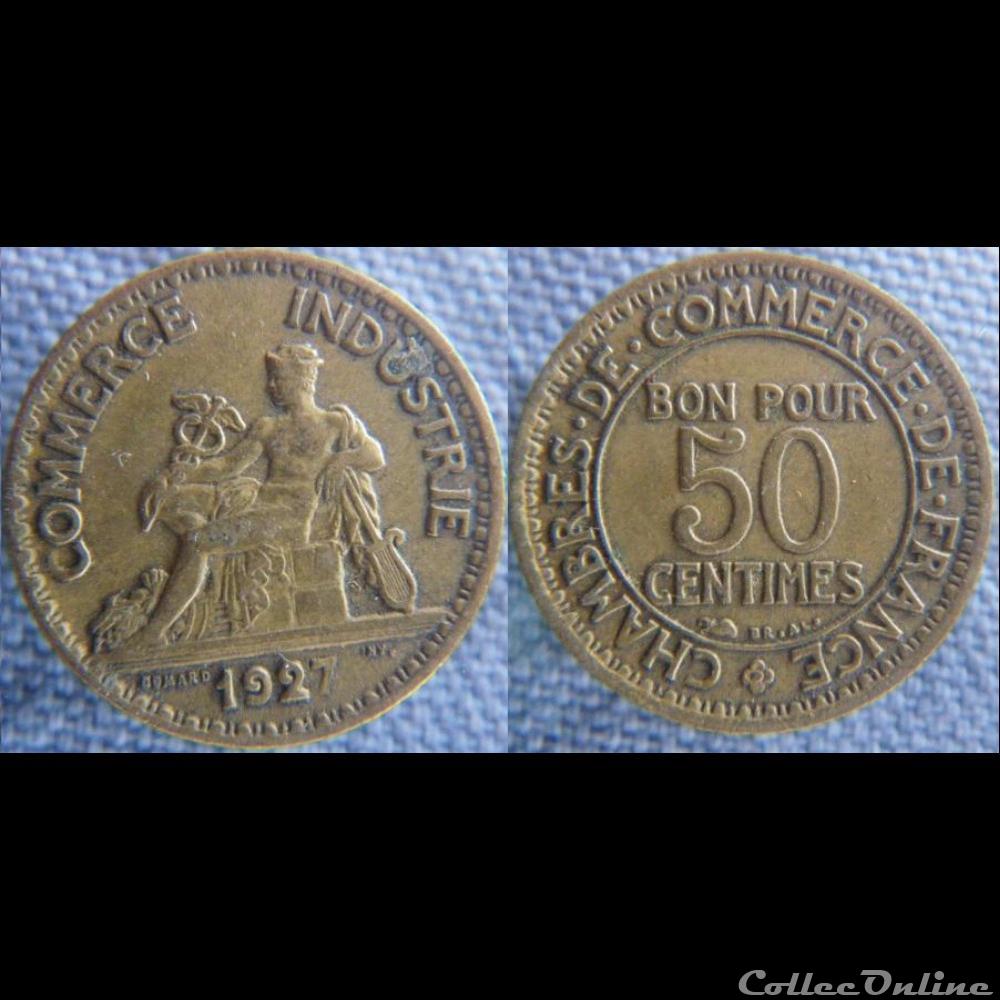 50 centimes 1927 monnaie france moderne 50 centimes 1927