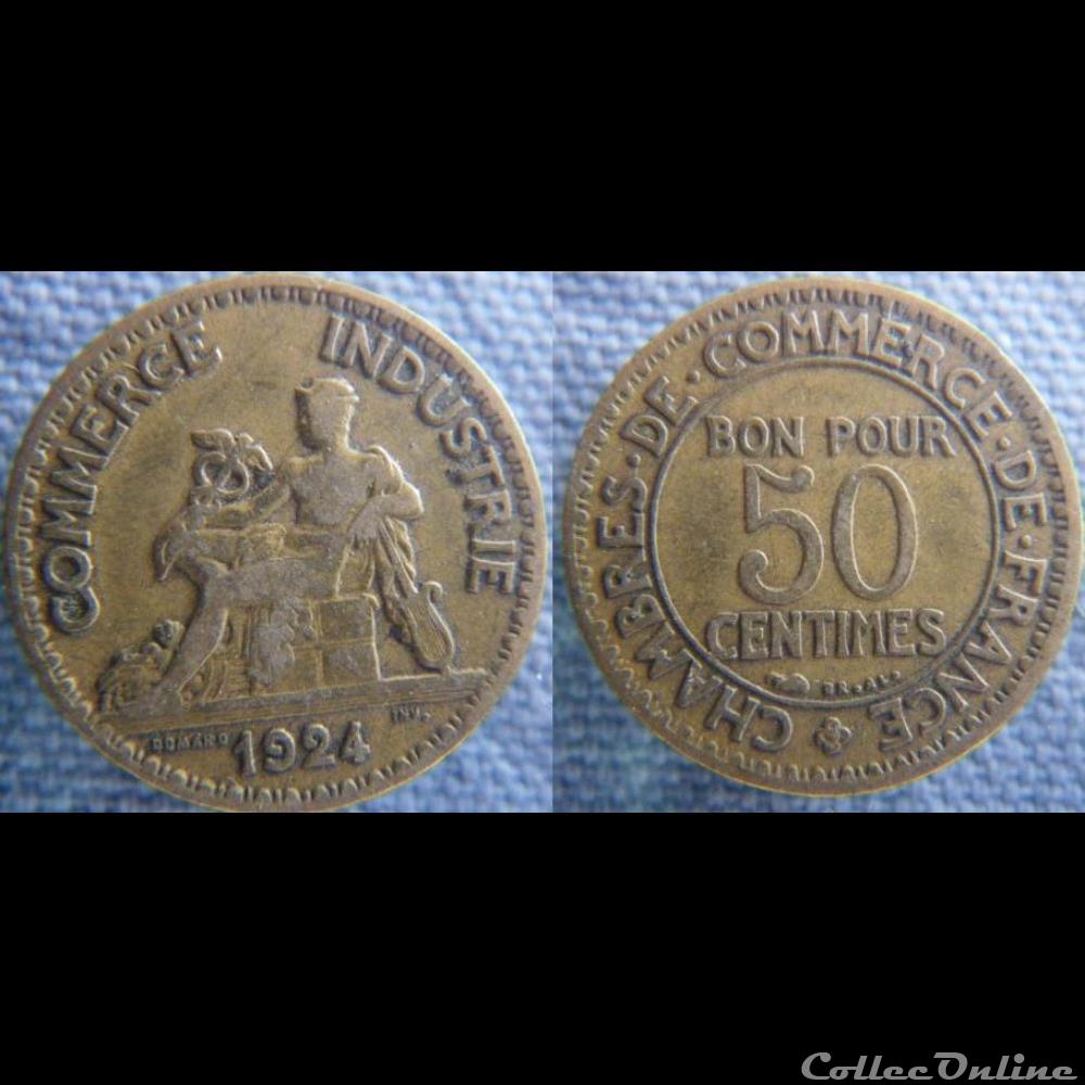 50 centimes 1924 monnaie france moderne 50 centimes 1924