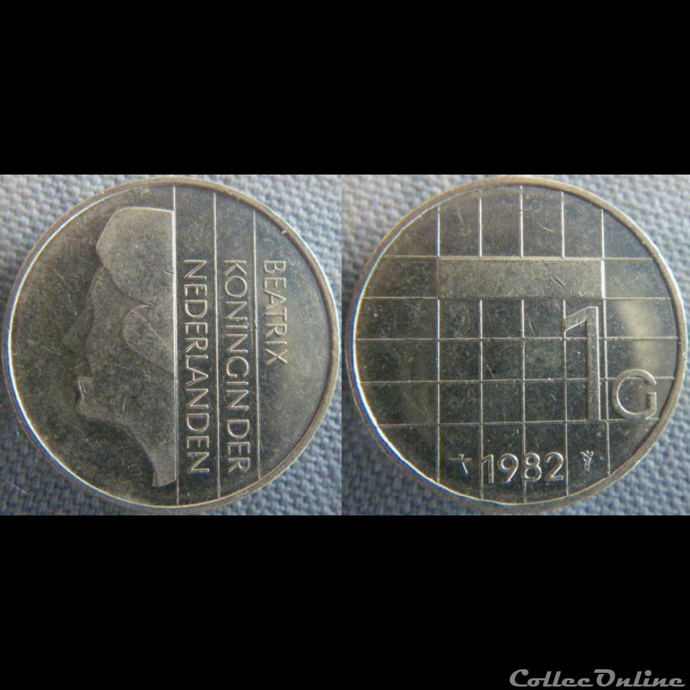 1 Gulden 1982 monnaie monde pay ba 1 gulden 1982
