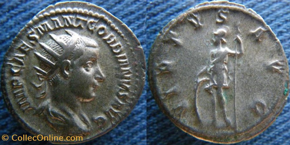 Gordien III le Pieux Antoninien monnaies antiquite av jc ap romaines republicaines imperiales gordien iii le pieux antoninien