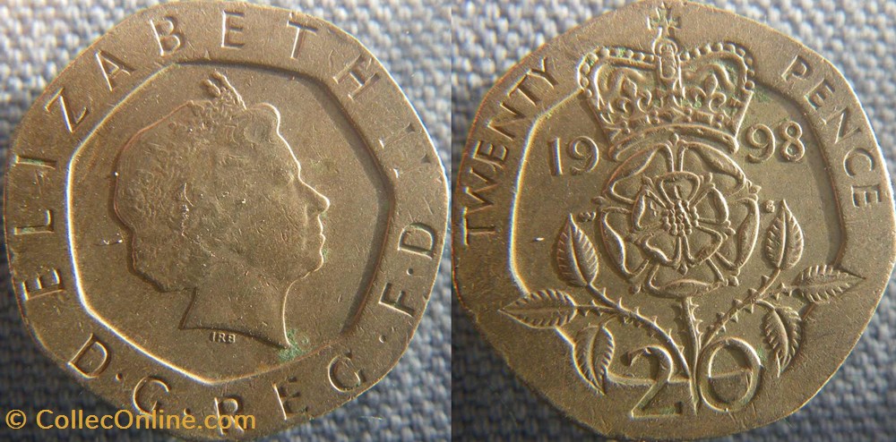 20 Pence 1998 monnaie monde royaume uni 20 pence 1998