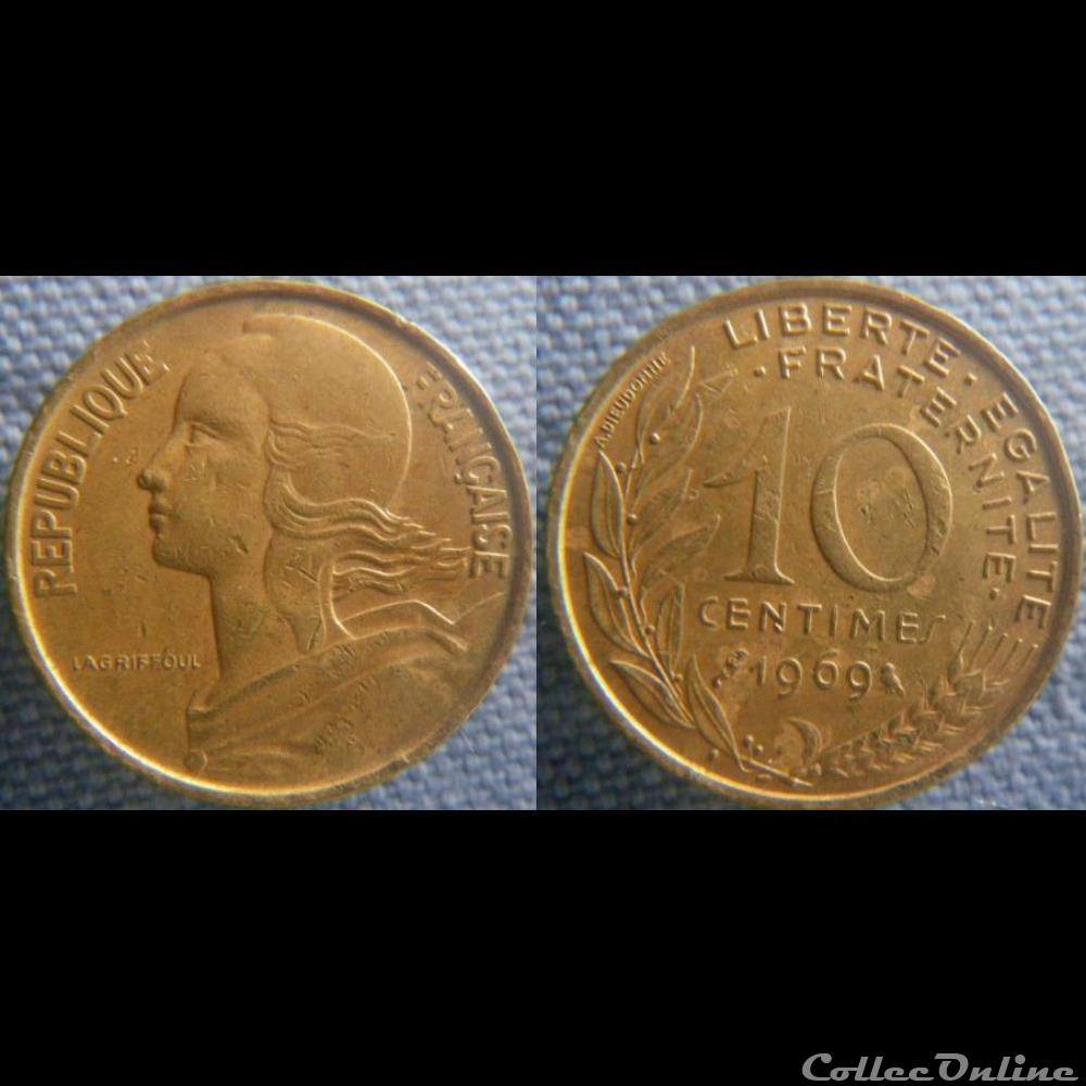 10 Centimes 1969 monnaie france moderne 10 centimes 1969