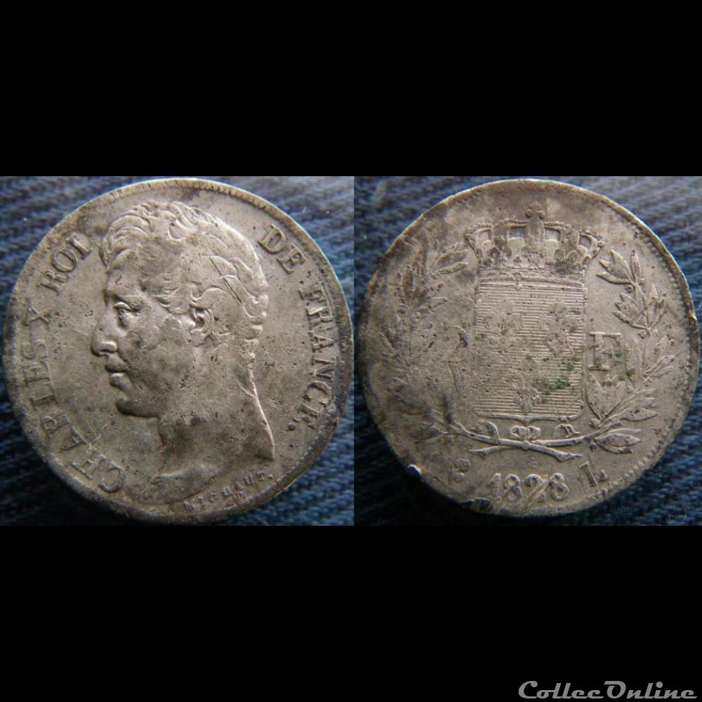 2 Francs 1828 L monnaie france moderne 2 francs 1828 l
