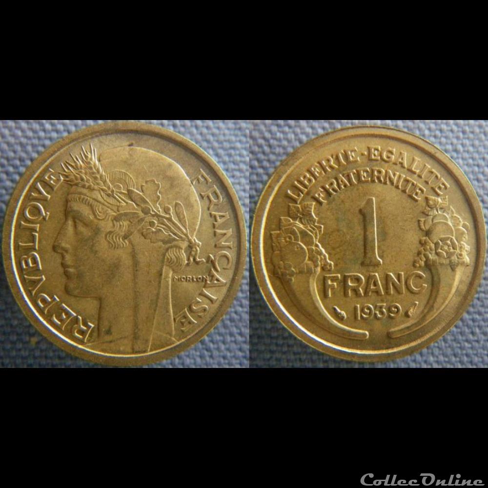 1 Franc 1939 monnaie france moderne 1 franc 1939
