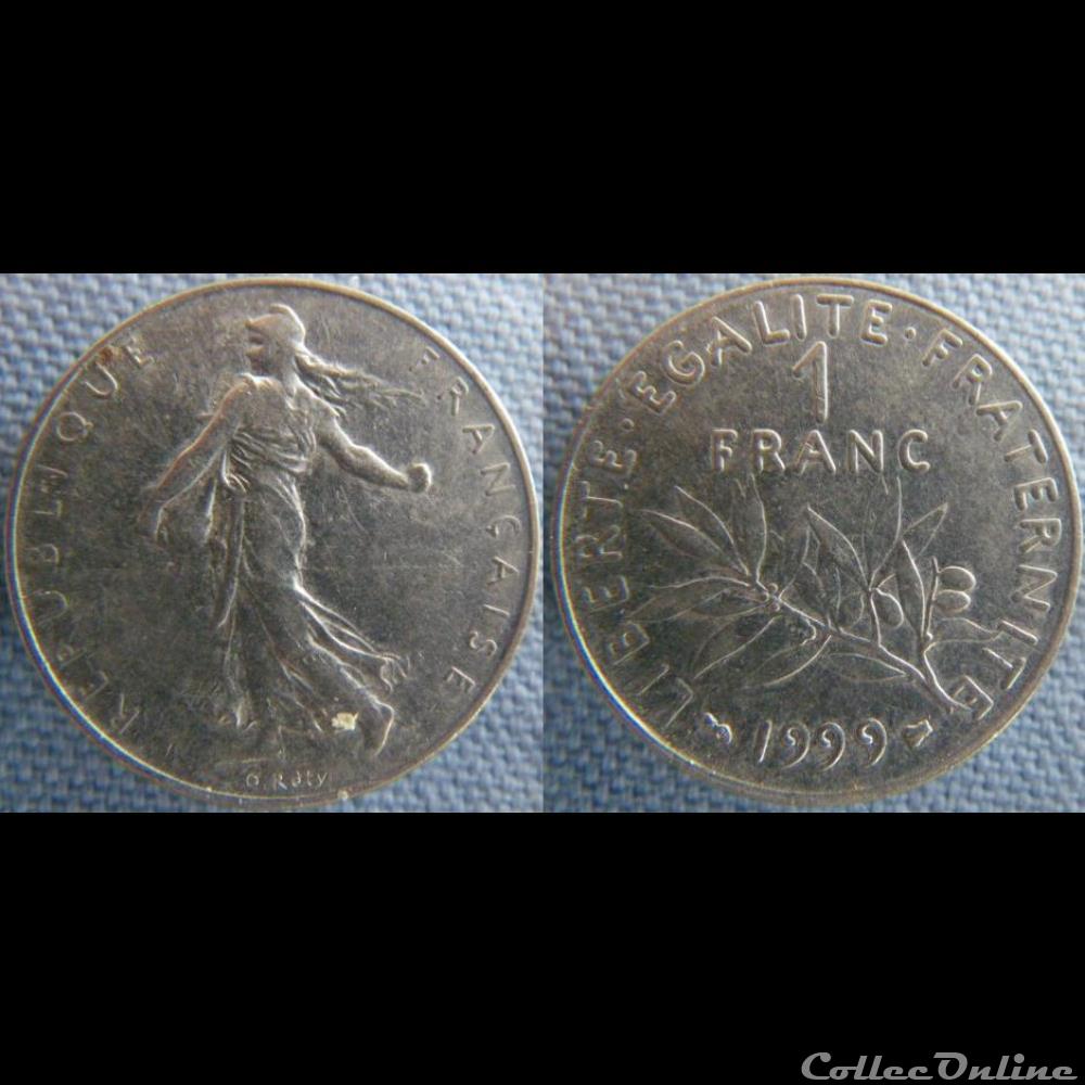 1 Franc 1999 monnaie france moderne 1 franc 1999