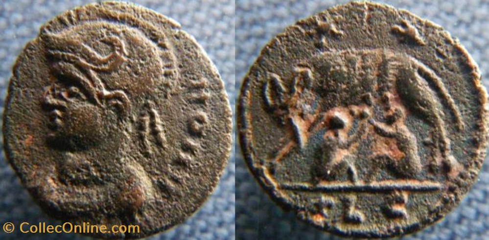 Rome Ae4 imitation monnaies antiques romaines republicaines imperiales rome ae4 imitation
