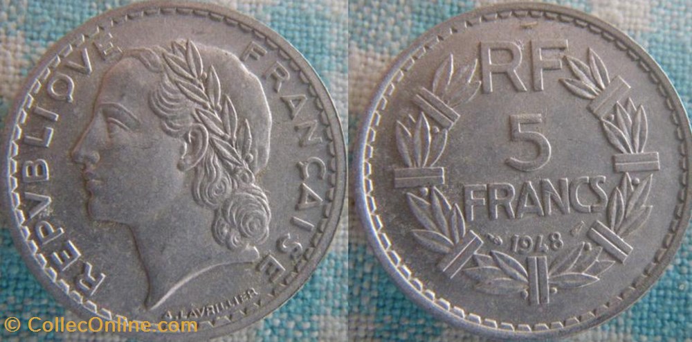 5 Francs 1948 monnaie france moderne 5 francs 1948
