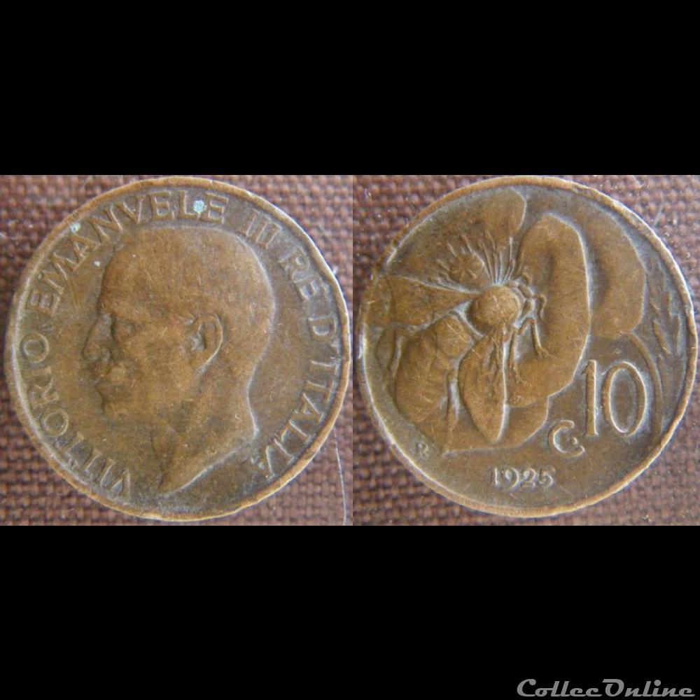 10 centesimi 1925 R monnaie monde italie 10 centesimi 1925 r