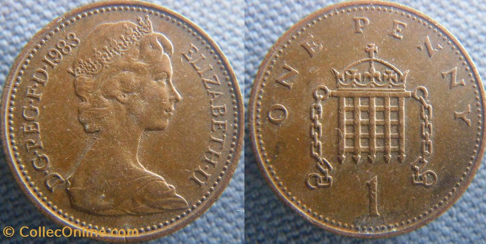 1 Penny 1983 monnaies monde royaume uni 1 penny 1983