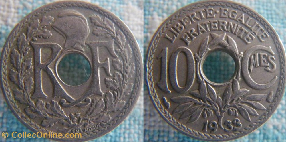 10 Centimes 1933 monnaie france a moderne 10 centimes 1933