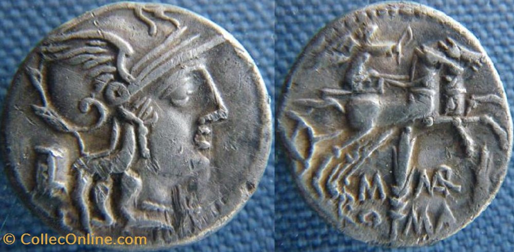République -134 denier monnaies antiques a romaines imperiales et republicaines republique 134 denier