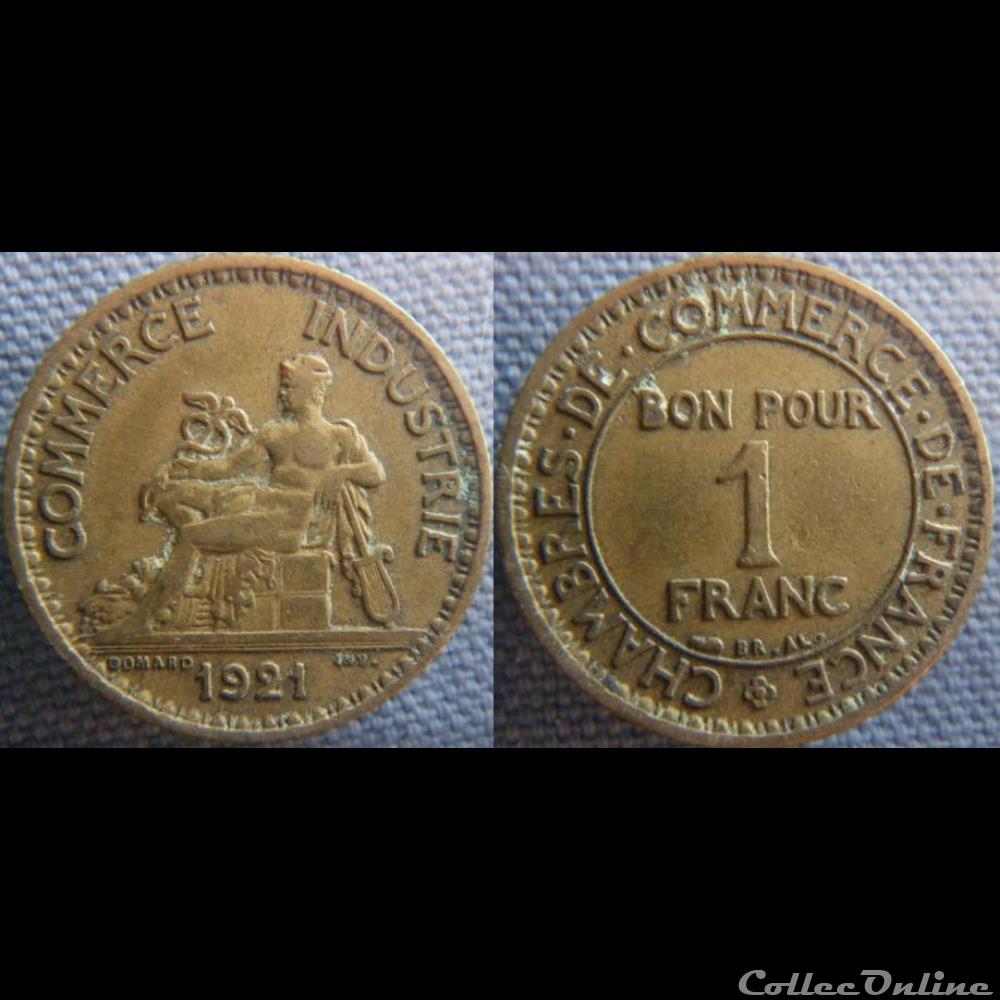 monnaie france moderne 1 franc 1921