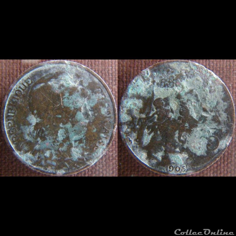 5 Centimes 1905 monnaie france moderne 5 centimes 1905
