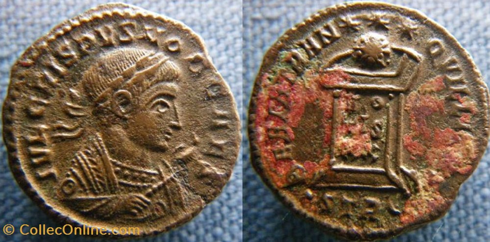 monnaies antiques romaines imperiales et republicaines crispus ae3