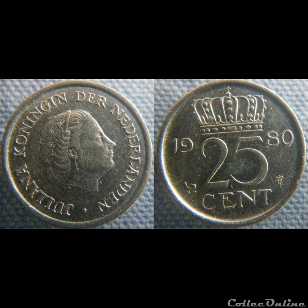 monnaie monde pay ba 25 cents 1980