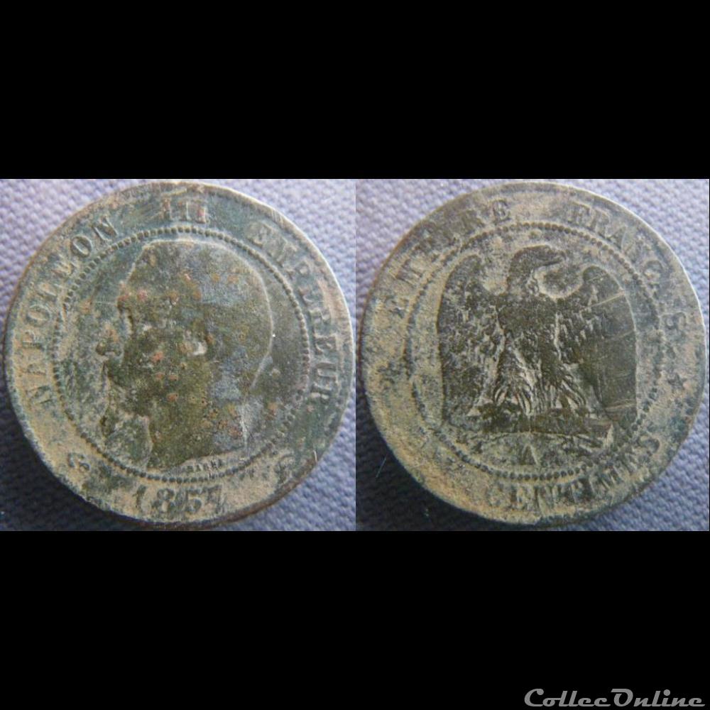 10 Centimes 1857 A monnaie france moderne 10 centimes 1857 a