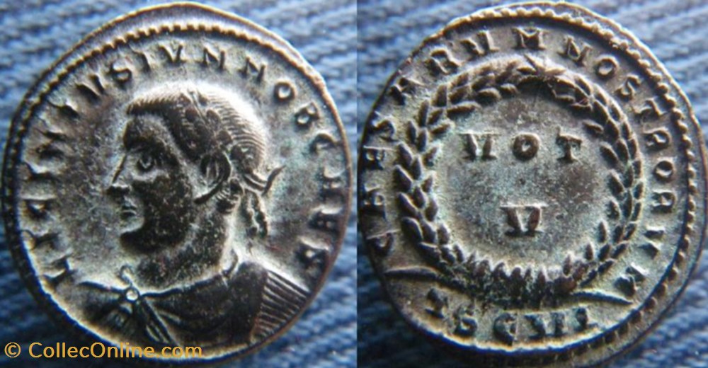 Licinius II Ae3 monnaies antiquite av jc ap romaines republicaines imperiales licinius ii ae3
