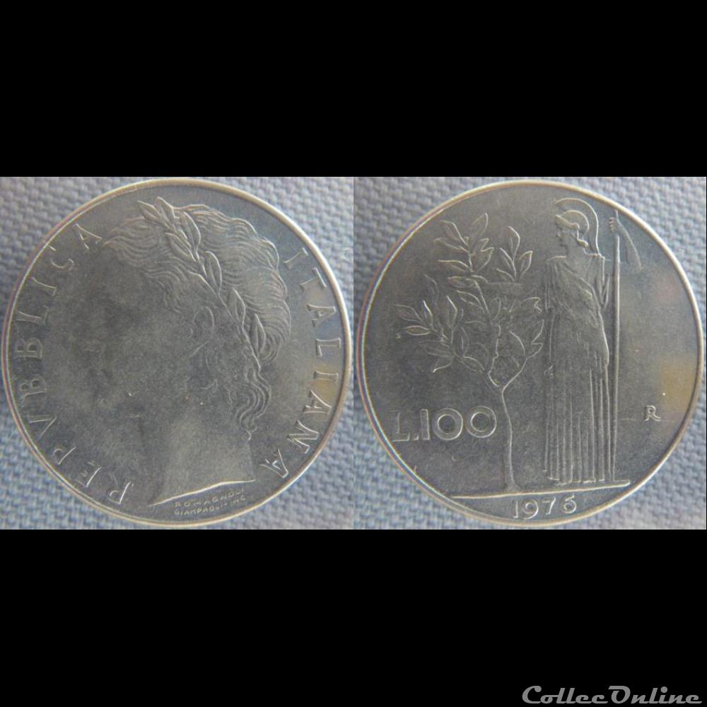 100 Lire 1976 monnaie monde italie 100 lire 1976