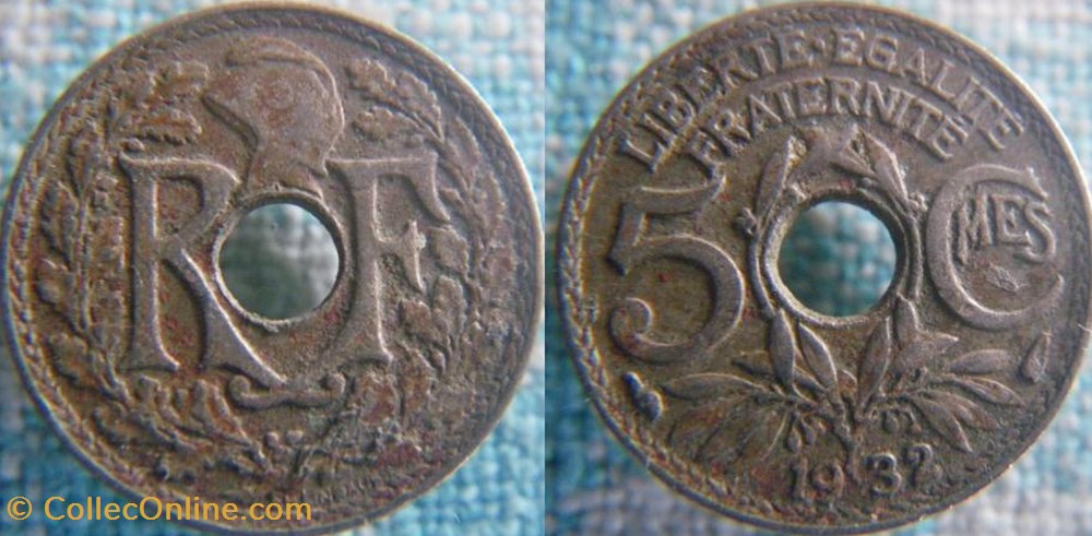 monnaie france a moderne 5 centimes 1932
