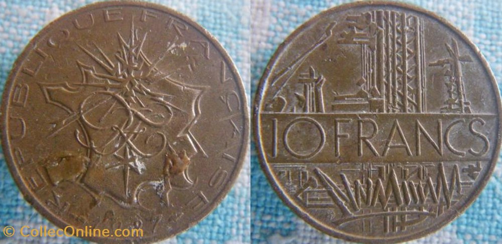 10 Francs 1987 Tranche B monnaie france moderne 10 francs 1987 tranche b