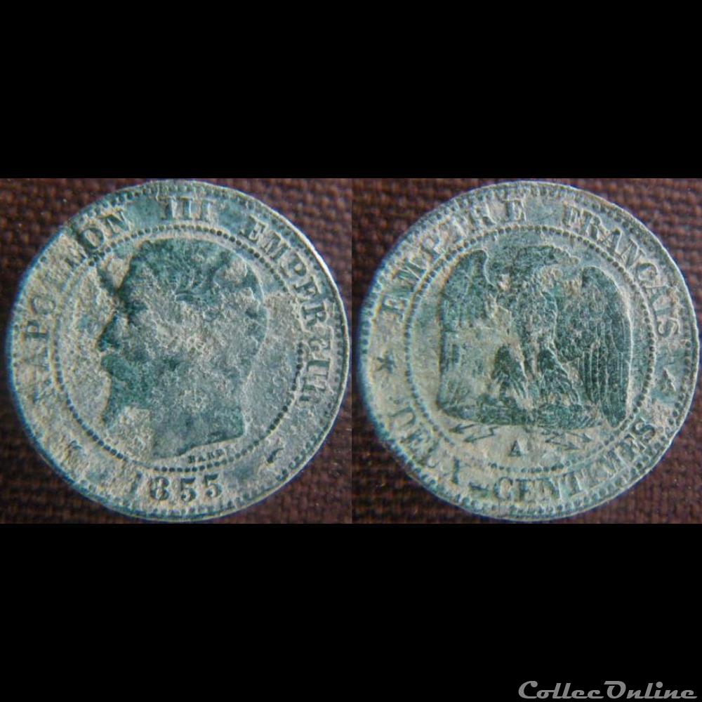 2 Centimes 1855 A monnaie france moderne 2 centimes 1855 a