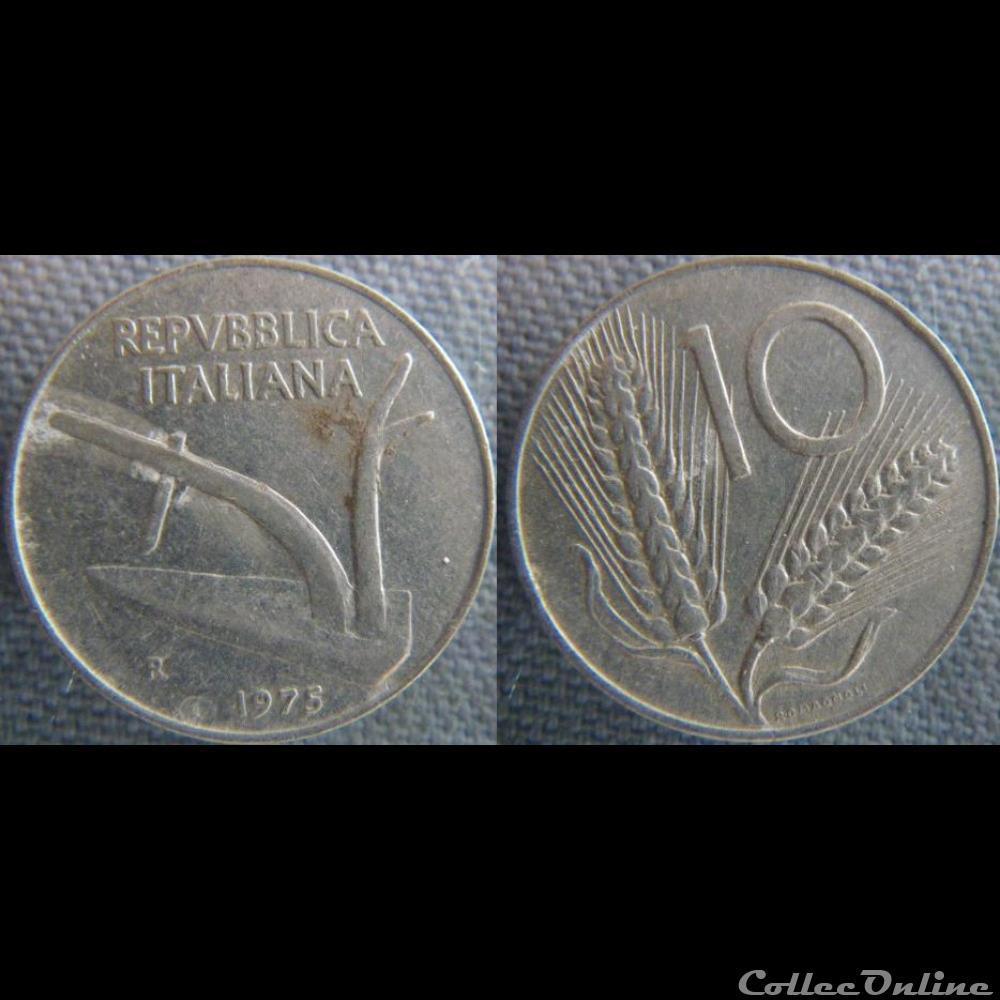 10 Lire 1975 monnaie monde italie 10 lire 1975
